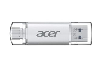 Acer UT300 Dual Port USB Flash Drive USB 3.2 Gen1 | 32 GB | USB-C & USB-A | Up to 150MB/s | Aluminum Alloy
