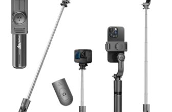 WeCool S1 Selfie Stick Tripod, 3-in-1 Multifunctional Design with Detachable Wireless Remote, Portable & Lightweight Phone Tripod for Vlogging, Photography, iPhone & Android Smartphones