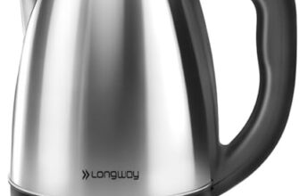 Longway Kestro 2 Liter Electric Kettle with Stainless Steel Body for Boiling (Black & Silver, 1500 Watt)