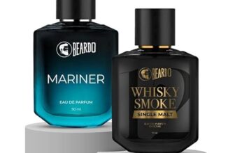 Beardo AquaSmoke Perfume Set- Mariner & Whisky Smoke Single Malt Perfume for Men (50ml x 2) | Long Lasting Fragrance | Long Lasting Perfume for Men | Gift for Men | Gift for Friend