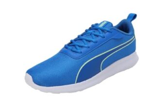 Puma Mens Keftrun Racing Blue-Speed Green-White Sneaker – 8 UK (39583303)