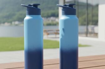 Clazkit Dual Colored Stainless Steel Water Bottle |ISI Certified Leakproof, Durable for School Kids, Fridge, Sports, Gym, Yoga & Office – Easy to Clean & Reusable-1000ml – Set of 2 – Blue