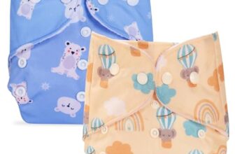 Bumpers Premium & Ultra Soft Reusable Cloth Diaper with Insert Pads | Extra Absorbant, Washable, Waterproof & Adjustable Cloth Diaper for Babies/Kids, 3M-3Years (Combo, Free Size, Sea Blue+Light Pink)