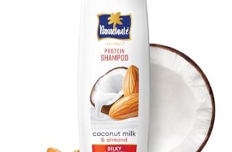 Parachute Advansed Protein Shampoo with Coconut Milk & Almond | Up to 2X smoother hair | Silky smooth | Protein Lock Technology | Paraben free | For Men & Women | 340ml