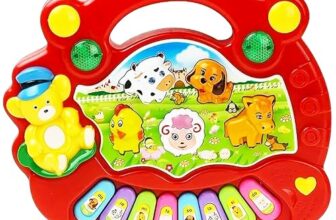 VGRASSP Cute Musical Mini Animal Farm Piano Toy for Boys and Girls 17.5cm x 15cm (Farm Piano)