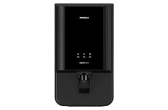 Havells Aquas Neo Water Purifier, RO + UF Purification, Vital Magnesium Enriched, 7-stages, 7L Storage, Ideal for Borewell, Tanker & Municipal Water, Significant water savings, BIS Approved, Black