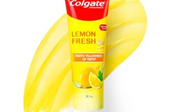 Colgate Lemon Fresh Gel Toothpaste | Tooth Paste Fights Yellowness of Teeth | Colgate Paste Toothpaste with New Fresh Flavor (120gm)