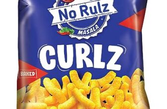 Bingo! Epiken No Rulz Masala Curlz, 80 G/85.4G(weight may vary) Masala Flavoured Super Light & Super Tasty Baked Puffs
