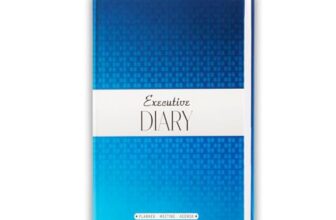 amazon basics Personal Undated Diary | Daily Planner & Yearly Journal | Gift For Boyfriend & Girlfriend | Goal Setting & Productivity Tools (Blue)