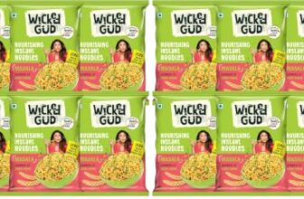 WickedGud Nourishing Masala Instant Noodles (69 gm x 6)| Healthy Noodles | No Maida | No Palm Oil | No Added MSG | High Protein (Pack of 2)