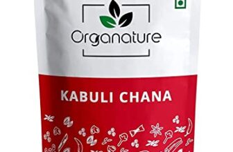 Organature Organic Premium Kabuli Chana/White Chana/Chole Chana/Chick Peas – Pack of (350 Grams)