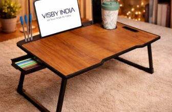 SPHENI Office Table for Home/Writing Desk for Office/Folding Table for School/Folding Study Table/Work from Home – MultipurposeTable(Wood*COTTED)