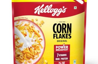 Kellogg’s Corn Flakes Original 1.2kg/1.15kg | Power of 5: Energy, Protein, Iron, IMMUNO NUTRIENTS, Vitamins B1, B2, B3 & C| Corn Flakes, Breakfast Cereal