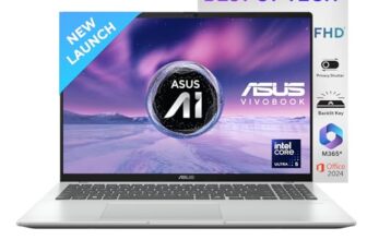 ASUS Vivobook 16, Smartchoice, Intel Core Ultra 5 Series 2, 16GB RAM, 512GB SSD, FHD+ 16″, Windows 11, Office Home 2024, Silver, 1.88kg, X1607CA-MB142WS, Intel iGPU, M365 Basic (1Year)* Laptop