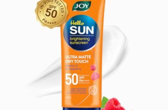 Joy SPF 50 PA++++ Matte Sunscreen for Oily Skin, 50ml | INVIVO Tested | Travel & Purse Size | Zero White Cast, Water Resistant Broad Spectrum Face Sunscreen for On-The-Go Use