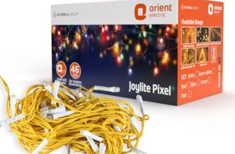 Orient Electric Plastic Joylite LED Pixel Strip Light for Home Decoration | Direct Plug-in | 36 to 46 LEDs | Pack of 1 (7 to10 Meter, Warm White)