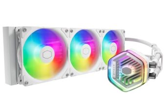 Cooler Master ML360 Atmos CPU Liquid Cooler – White | Support Intel & AMD Processor – LGA1700, LGA1200, LGA1151, AM5, AM4 | 360mm AIO | Customized Pump Top Cover | Eco-Friendly Pump Cover
