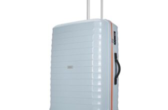 Aristocrat Altitude 8 Wheel Medium Size (Check-In)Hard Case Trolley Bag |Combination Lock |Tough And Durable Polypropylene Luggage |3 Year International Warranty| 68 CM Suitcase for Travel| Surf Spray