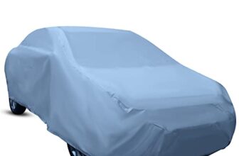 Amazon Brand – Solimo Small Sedan Car Cover, Grey (New Dzire, Xcent, Indigo, Tata Tigor, Logan, Cedia, etc.)