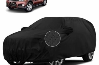 Sulfar 100% Waterproof Car Body Cover for Mahindra Xylo – Triple-Stitched Dustproof UV, Heat & Rain Protection with Mirror Pockets, Full-Bottom Elastic & Free Storage Bag – All-Weather Indoor Outdoor