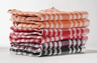 Urbane Home Pack of 6 Cotton Kitchen Cloth/Napkins | Fridge, Table, Kitchen Platform Cleaning & Roti Napkins | 16×26 Inch | Multicolor