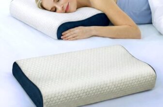 Amazon Basics Ultra Responsive Contour Memory Foam Orthopedic Pillow – for Cervical Pain Relief, Posture Alignment,Back & Side Sleeping | 6 Months Warranty, Ultra Soft Washable Cover, White -King Size