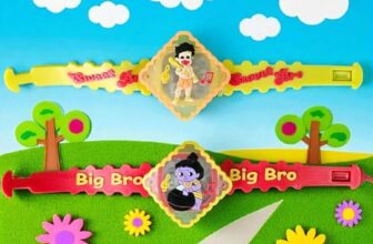 Gods Traditional Character Set of 2 Rakhi for Kids | Rakhi | Set of 2 with Light | Free Tilak Set | Popo Toys® | Assorted Any 2