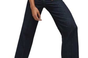Marks & Spencer Mid Rise Wide Leg Turn Up Jeans Indigo Mix