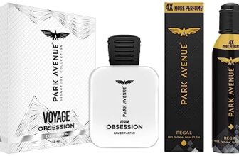 Park Avenue Men Voyage Obsession Eau De Parfum, 50 Ml & Regal No Gas Premium Perfume Long Lasting Musk Scent Fragrance Spray 130Ml