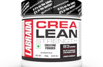 Labrada CreaLean Powder (Post Workout, Sustain longer workout, Muscle Repair & Recovery, 3g Creatine Monohydrate,For 83 Servings) – 0.55 lbs (250 gm)