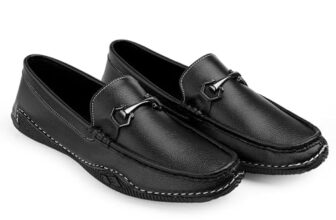 WUGATTI Men’s Black Suede Office Wear, Trendy & Lightweight Slip-On Loafers 8