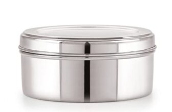 neelam – SPDB008P Stainless Steel 8 26G Puri Dabba, 550 ml, Silver