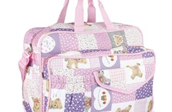 BAGZEE Baby Bag for Mother, Mother Bag, Diaper Bag for Girls and Boys (purple)
