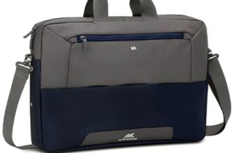 RIVACASE Suzuka 7757 Steel Blue/Grey Laptop Bag 17.3″ Inches