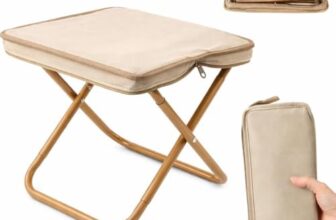 Portable Folding Picnic Table with Umbrella, Heavy Duty Aluminium Camping Table Set with 4 Seats, Foldable Suitcase Outdoor Table for Picnic, Garden, Beach, BBQ & Travel