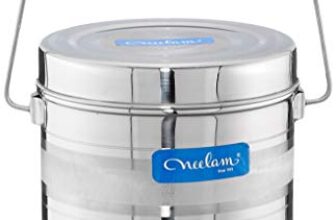 Neelam Stainless Steel 17, 22 Gauge Diamond Milk Pot, 6100 ml, Stainless Steel Storage Can Useable As Steel Dabba, Milk, ghee, Oil Storage, Etc. Heavy Jointless Body, Induction Compatible, Silver