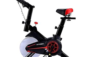 Kobo 6 Kg Flywheel Fitness Spin Bike With Hand Pulse (IMPORTED, Black)