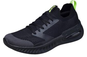 Duke Dynamic Foam Sports Shoes | Trendy, Breathable & Lightweight Shoes for Running & Casual Use Black