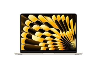 Apple 2026 MacBook Air 13″ Laptop with M5 chip: AI and Apple Intelligence, 34.46 cm (13.6″) Liquid Retina Display, 16GB Unified Memory, 1TB SSD Storage, 12MP Center Stage Camera, Touch ID; Starlight