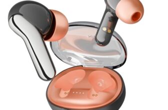 Mivi DuoPods Infinity True Wireless Earbuds, 70H Playtime, 3D Soundstage, AI-ENC HD Calls, 13mm Drivers, AAC Audio, Bluetooth 5.3, IPX4, Made in India