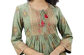 DMP FASHION Women Rayon Regular Fit Top (Dmp314-S_Light Green_Small)