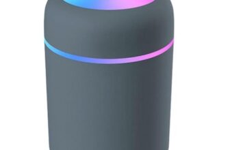 CoralTribe Humidifier and Aroma Diffuser for Home – Cool Mist Maker, Small Quiet Air Moisturizer, Ultrasonic Essential Oil Diffuser Electric (H2O, 300 Ml)
