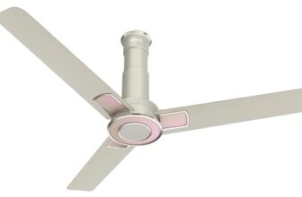 Havells Ioniq ES 1200mm Ceiling Fan, Energy Efficient for Superior Air Delivery, Low Power Consumption & Elegant Design | 2 Years Manufacturer Warranty | Rainbow Cream