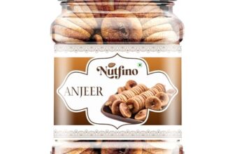 Nutfino Premium Afghani anjeers Dry Fruit | Natural Figs & Dried Fig – Rich in Vitamins, Fiber, Calcium & Iron Ideal for Healthy Snacking Dieting & Breakfast Non-GMO, Low Fat 450Gm