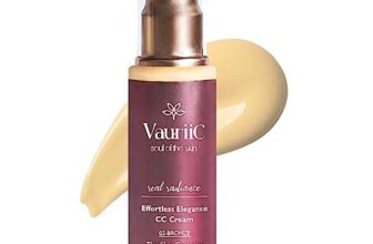 VauriiC Effortless Elegance CC Cream 50gm with Natural SPF, Conceals Dark Spots, Blemishes & Skin Colour Corrector for Daily Use, All Skin Type, Natural Coverage, 100% Vegan | 02-BRONZE