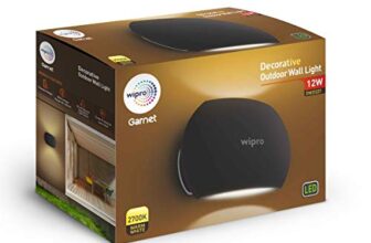 wipro Garnet Led Outdoor Wall Light (White) Polycarbonate