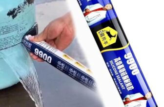 Waterproof Silicone Sealant 9900 Fast Dry Leak Repair Adhesive – High Elastic Weather Resistant Sealant for Roof, Bathroom, Tiles, Metal, Concrete & Pipe Sealing for Home Maintenance