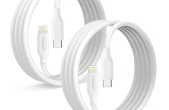 CZARTECH [Pack-2] [1.5 Mt/5 Ft] USB-C Cable Compatible with i-Phone 13/13 pro series/ 12/12 Mini/ 12 Pro/Max/ 11/11 Pro/ 11 Pro Max/XS/XS Max/XR/X/i-Pad and More PD 20W (PVC, 5ft long) White