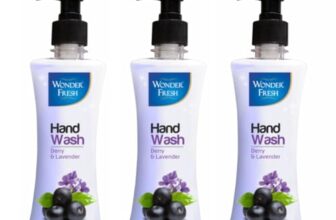 Wonder Fresh Liquid Moisturizing Foaming Handwash with Pump | Germ Protection Handwash Liquid Soap | Soft on Hands | Pack of 3-435ml each (pack of 3, Berry and lavender)