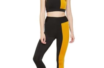 Clovia Women’s Slim Fit Polyester Tights (AB0053P13S_Black_S)